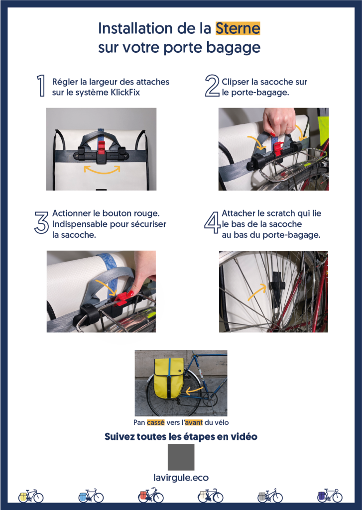 Sterne - Sacoche vélo 25L
